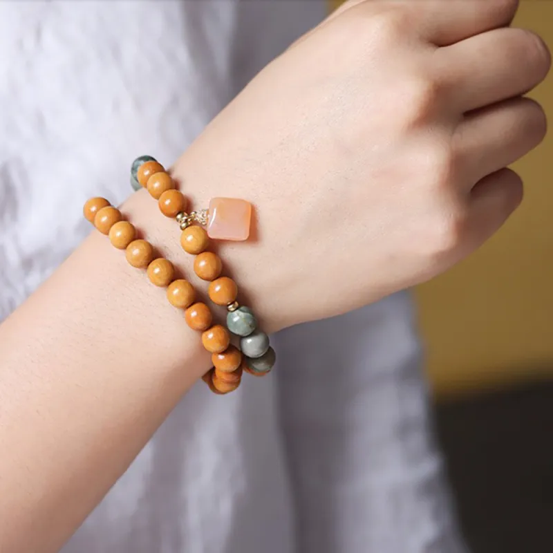 Is Here Barbie Sandalwood Bracelets Unisex-5