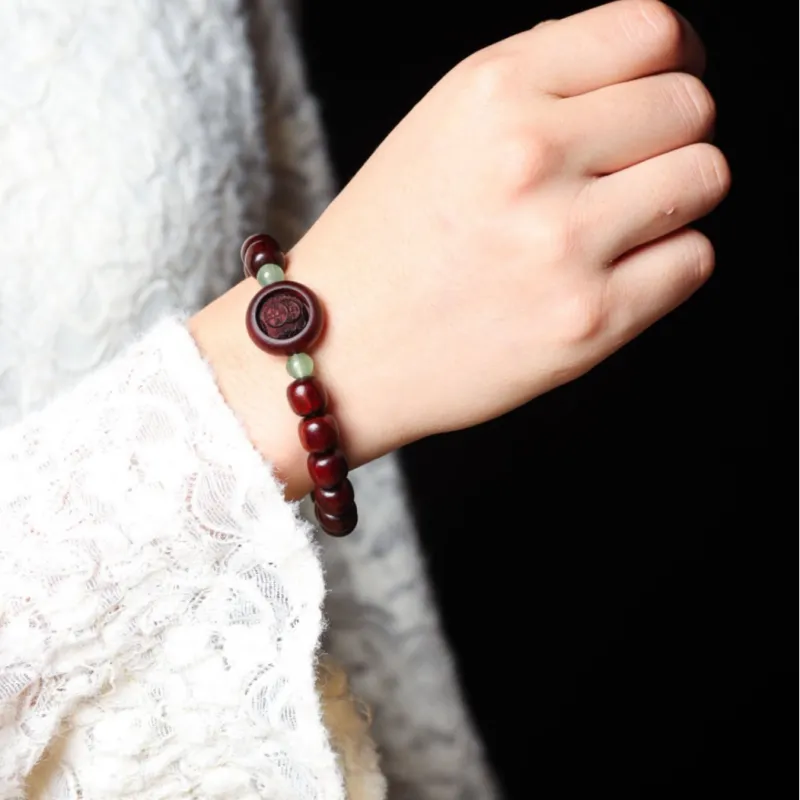 Is Here Bloodwood Bracelets Unisex-4