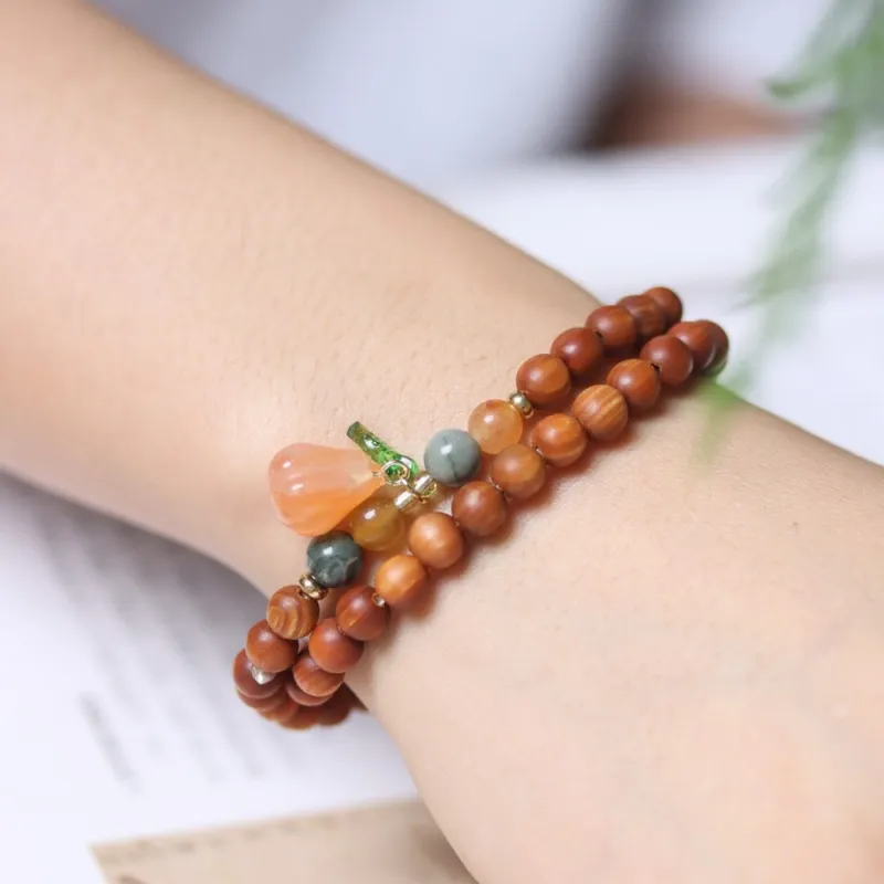 Is Here Thuja Wooden Bracelets Unisex-4