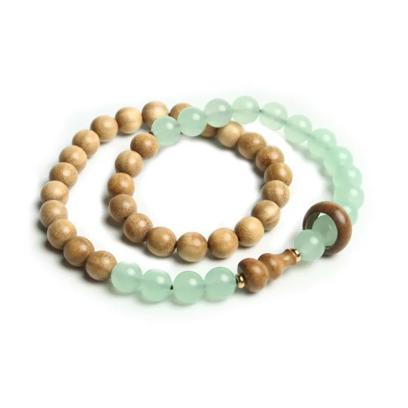Is Here Milky Agarwood Bracelets Unisex-2
