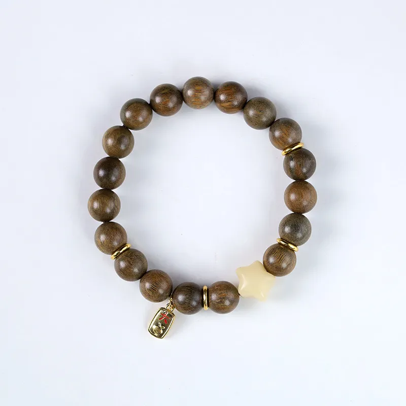Is Here Green Sandalwood Bracelets Unisex-2