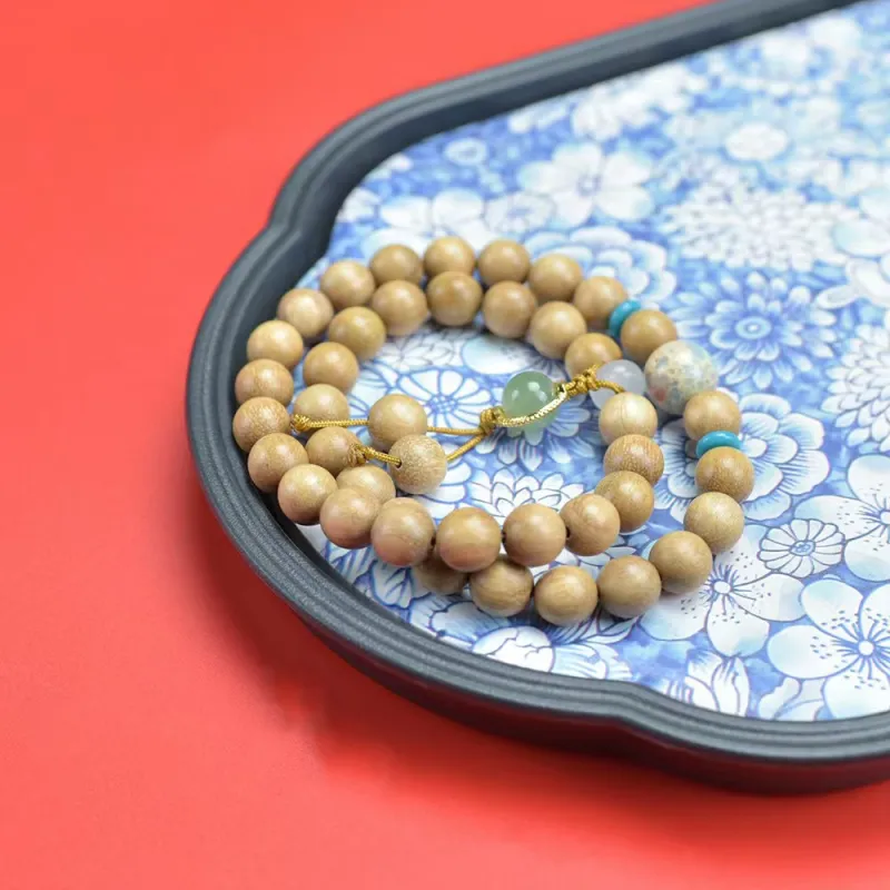 Is Here Milky Agarwood Bracelets Unisex-5