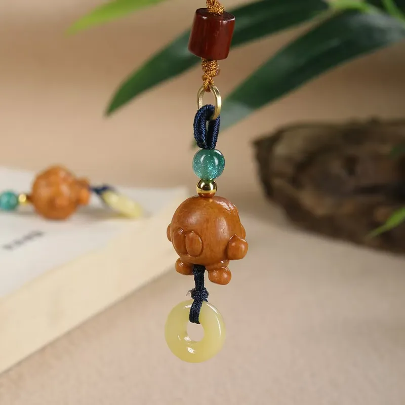 Is Here Sandalwood Pendants Unisex-5