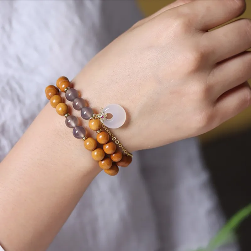 Is Here Barbie Sandalwood Bracelets Unisex-4