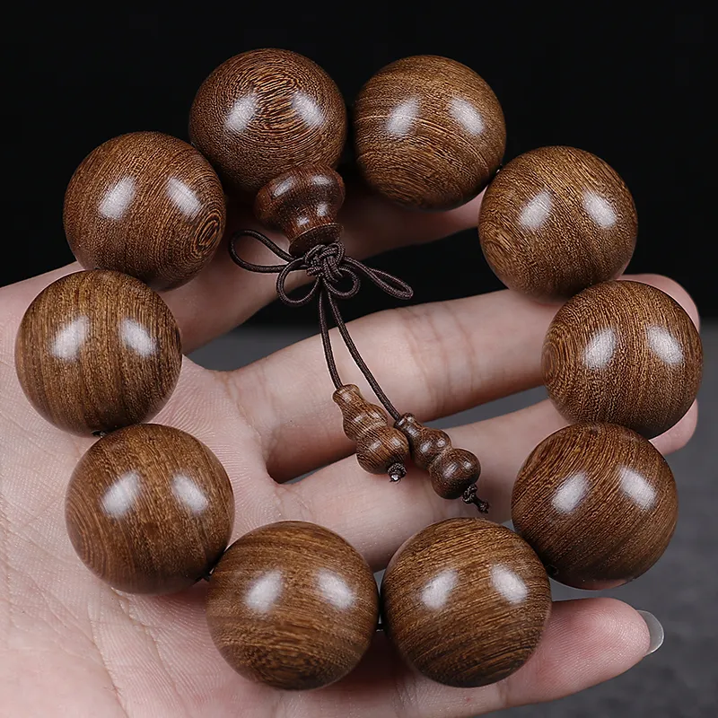 Is Here Golden Sandalwood Bracelets Unisex-2
