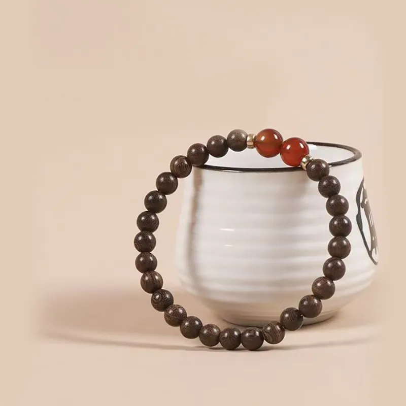Is Here Golden Sandalwood Bracelets Unisex-2