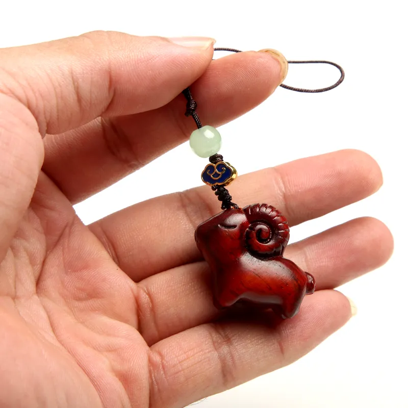 Is Here Pterocarpus Pendants Unisex-4