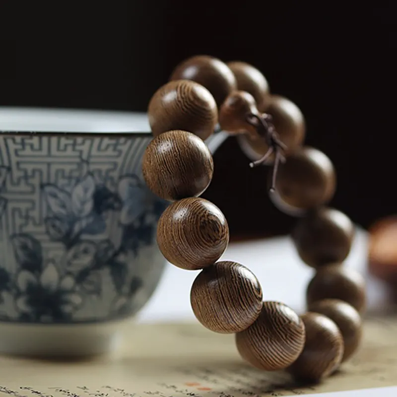 Is Here Redwood Wooden Bracelets Unisex-2