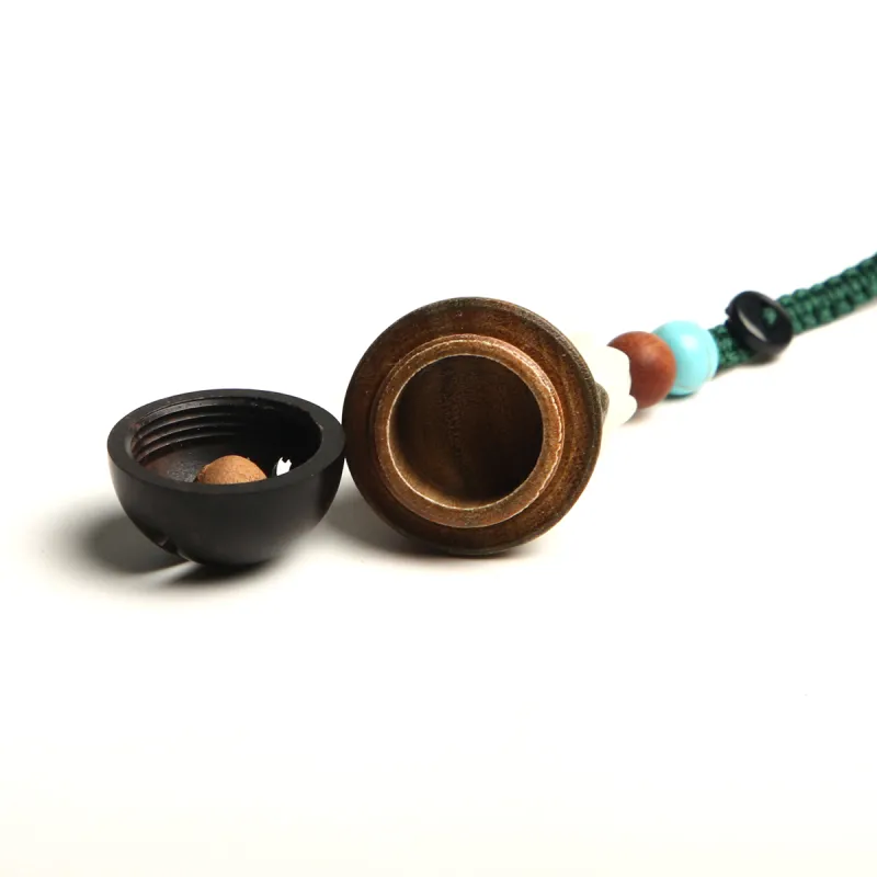 Is Here Green Sandalwood Pendants Unisex-3