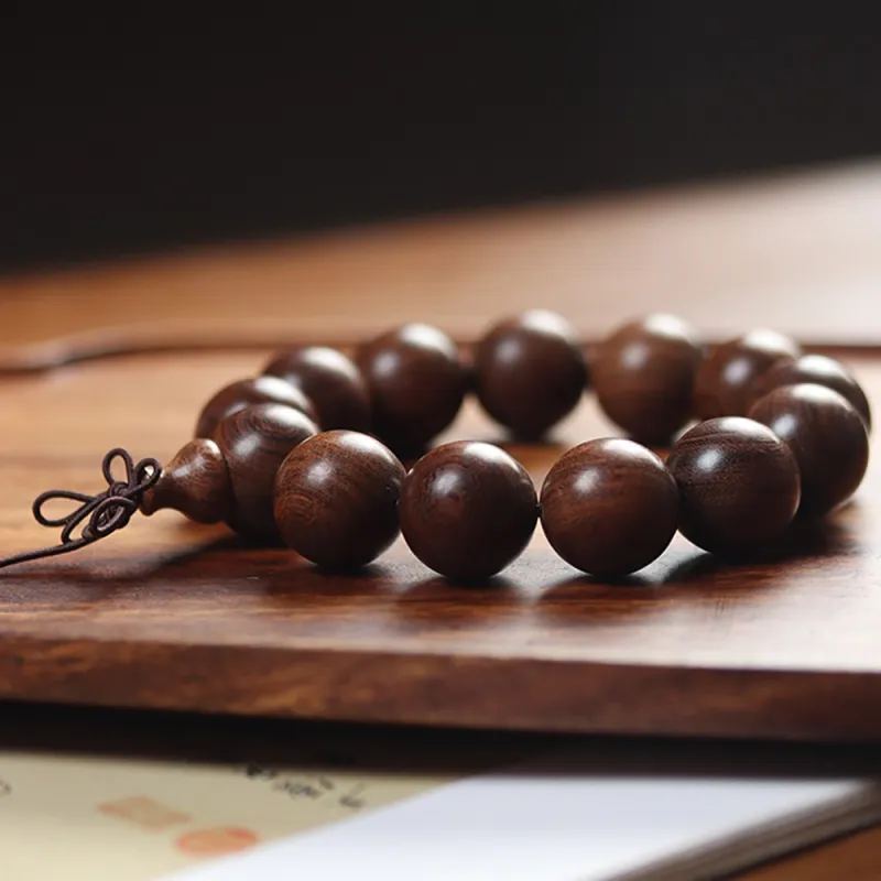 Is Here Golden Sandalwood Bracelets Men's-5