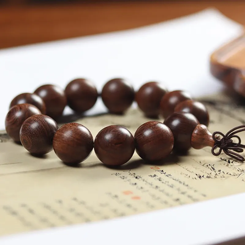 Is Here Golden Sandalwood Bracelets Men's-4