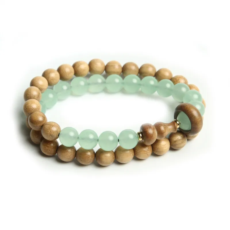 Is Here Milky Agarwood Bracelets Unisex-1