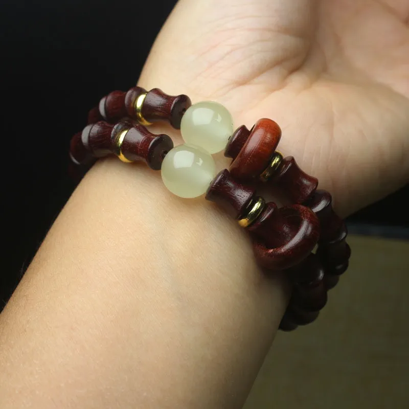 Is Here Bloodwood Bracelets Unisex-5