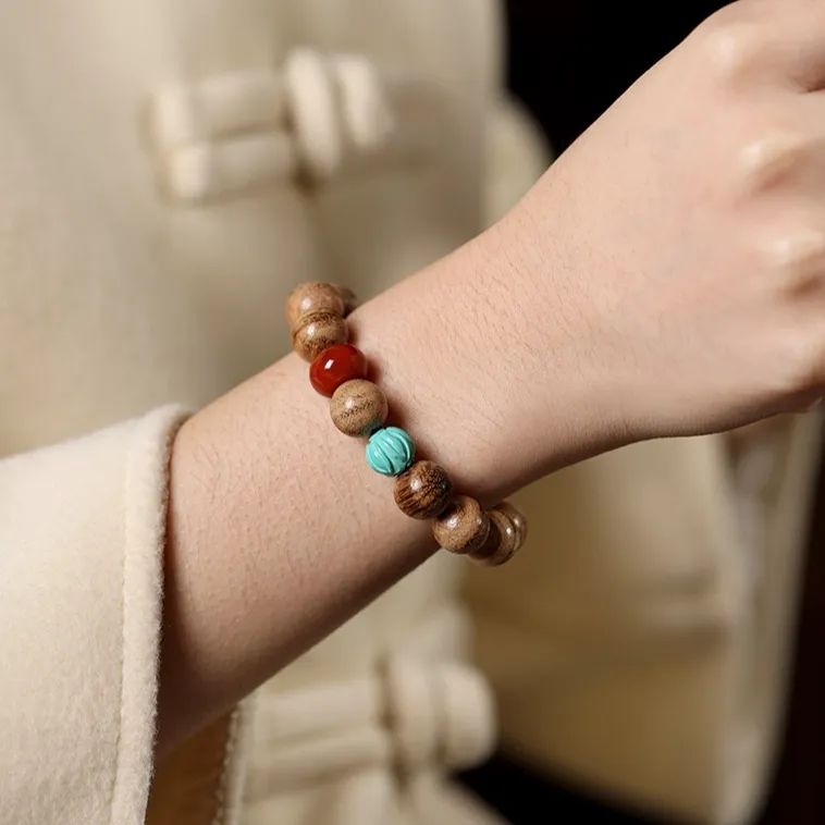 Is Here Milky Agarwood Bracelets Unisex-3