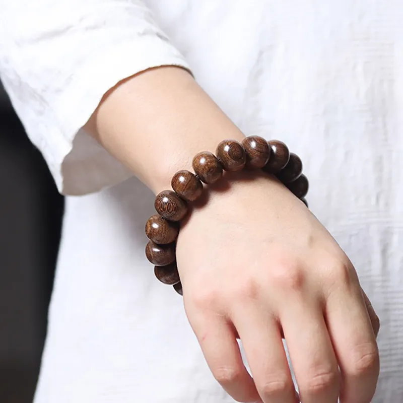 Is Here Golden Sandalwood Bracelets Unisex-6