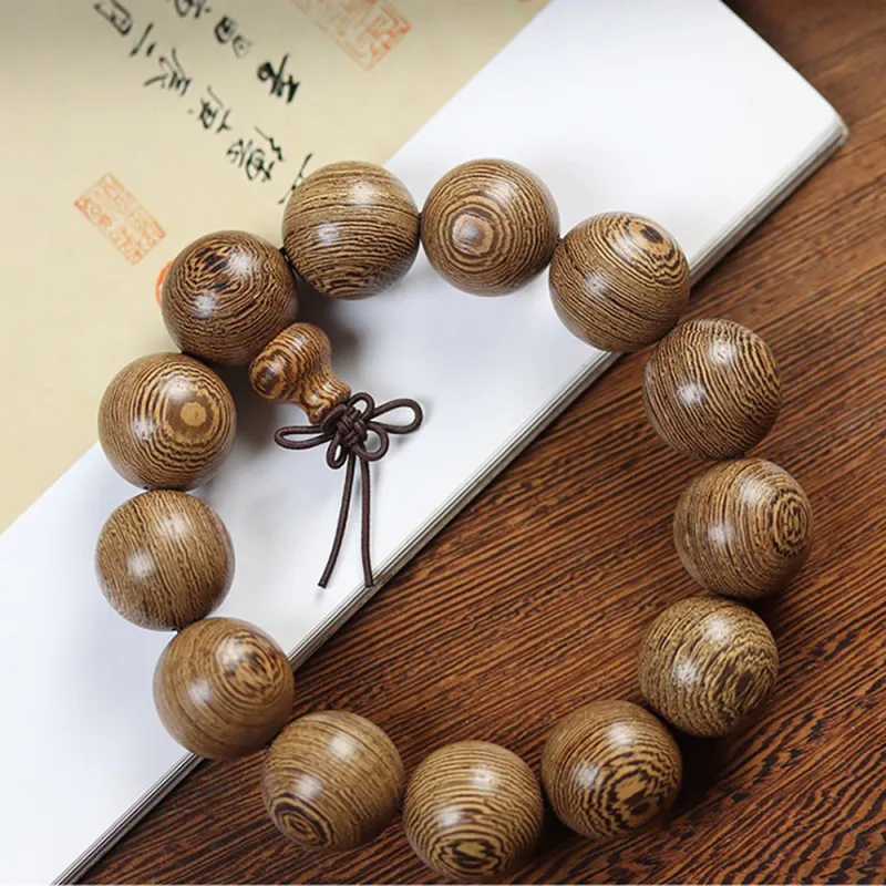 Is Here Redwood Wooden Bracelets Unisex-4
