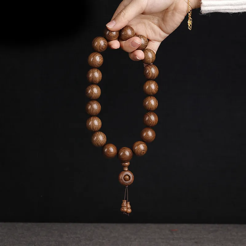 Is Here Golden Sandalwood Bracelets Unisex-4