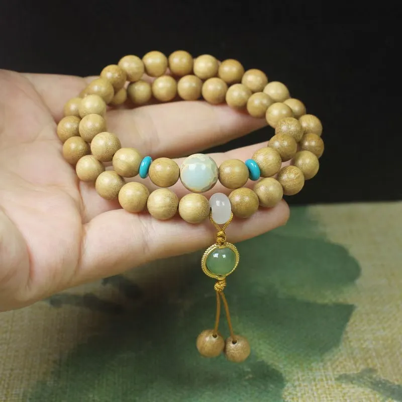 Is Here Milky Agarwood Bracelets Unisex-2