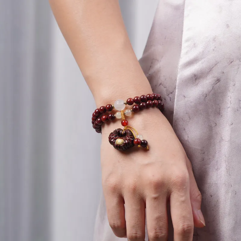 Is Here Bloodwood Bracelets Unisex-5