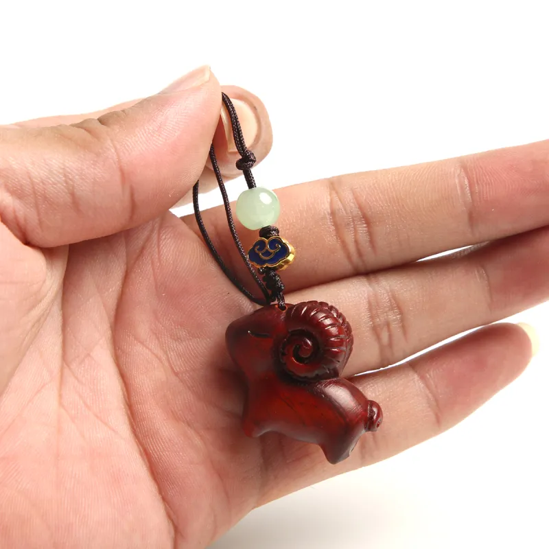 Is Here Pterocarpus Pendants Unisex-3