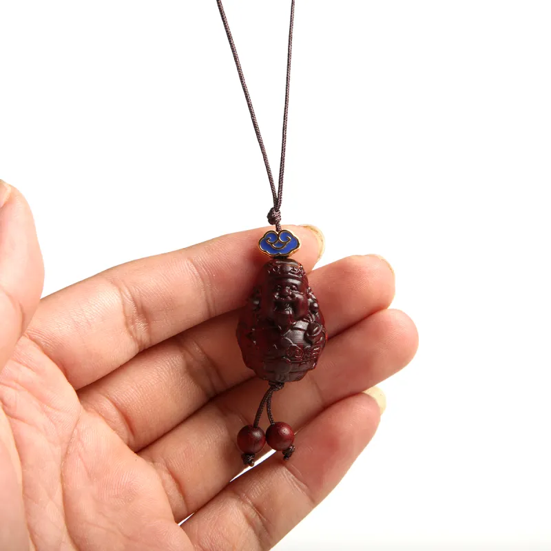 Is Here Pterocarpus Cell Phone Pendant Unisex-3