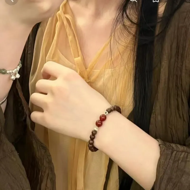 Is Here Golden Sandalwood Bracelets Unisex-5