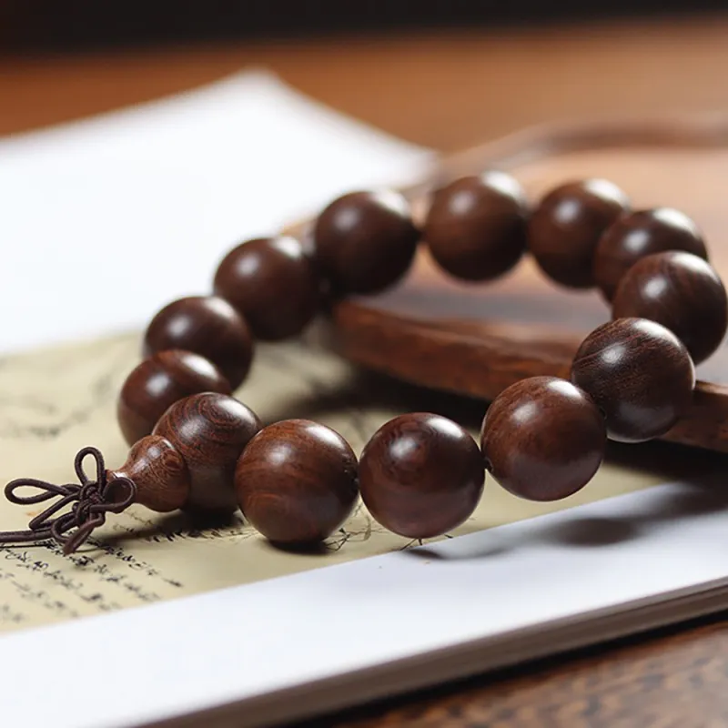 Is Here Golden Sandalwood Bracelets Men's-1