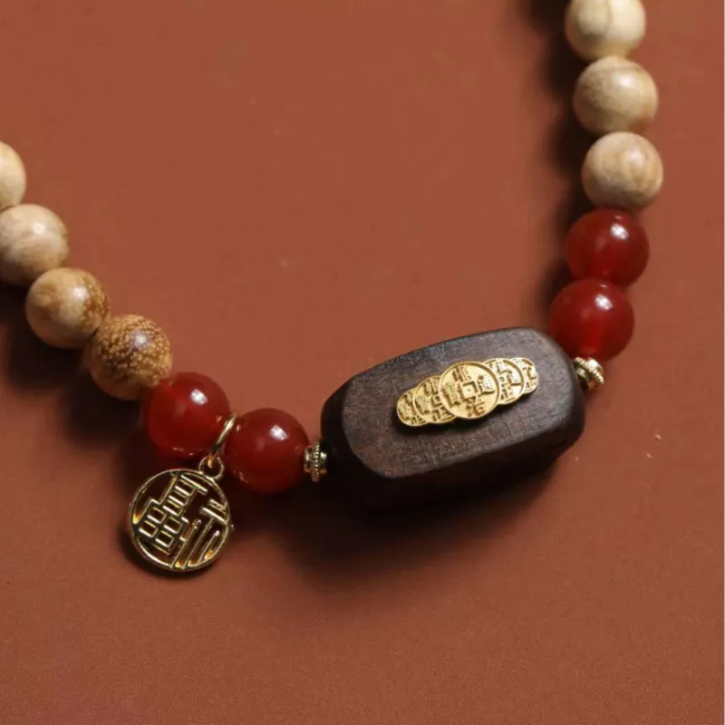 Is Here Milky Agarwood Bracelets Unisex-1