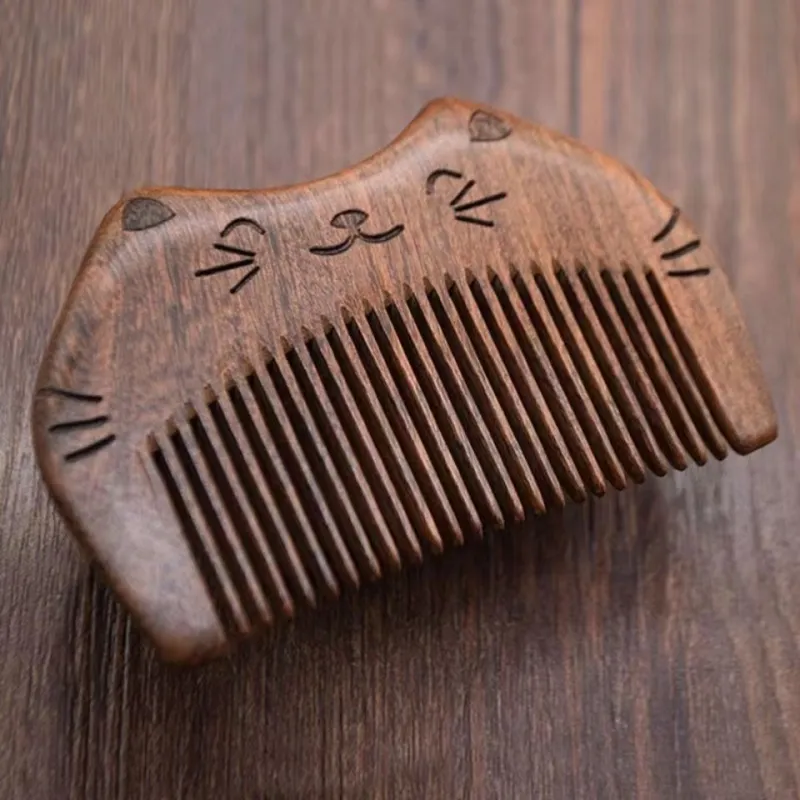 Is Here Golden Sandalwood Comb Unisex-6