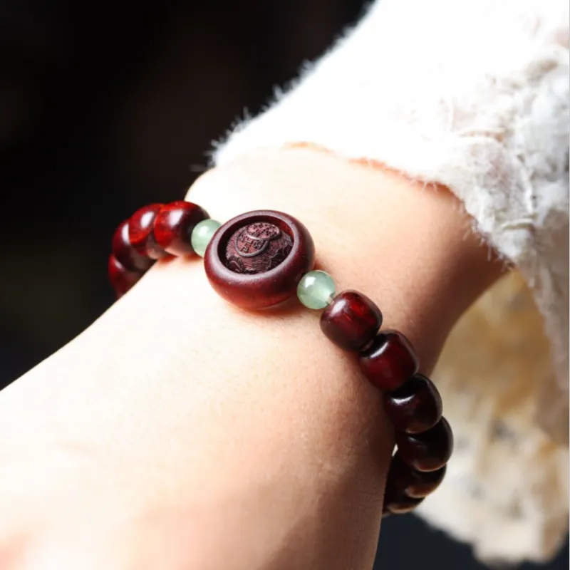 Is Here Bloodwood Bracelets Unisex-5