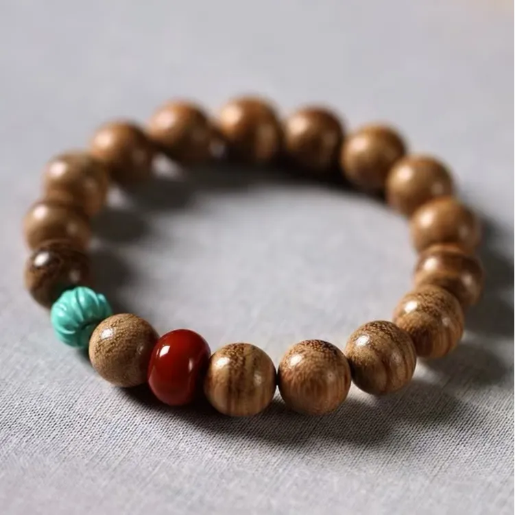Is Here Milky Agarwood Bracelets Unisex-1
