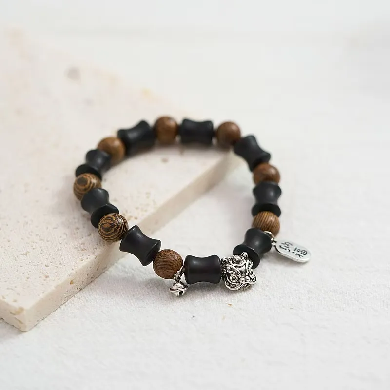 Is here Wooden Bracelets Unisex-1
