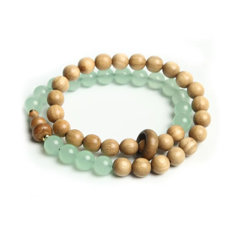 Is Here Milky Agarwood Bracelets Unisex-3