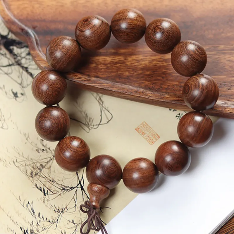 Is Here Golden Sandalwood Bracelets Men's-6