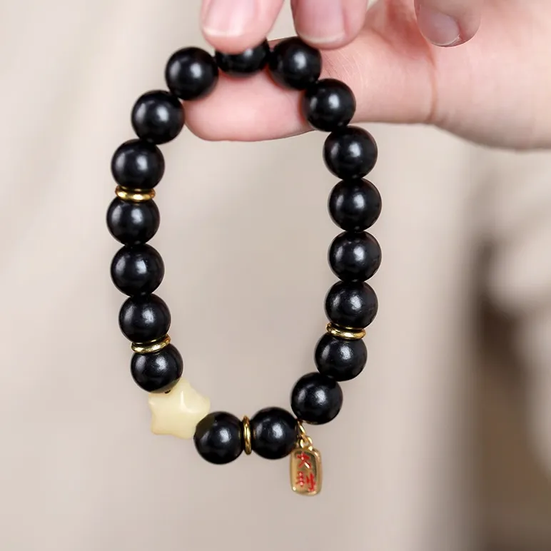 Is Here Green Sandalwood Bracelets Unisex-5