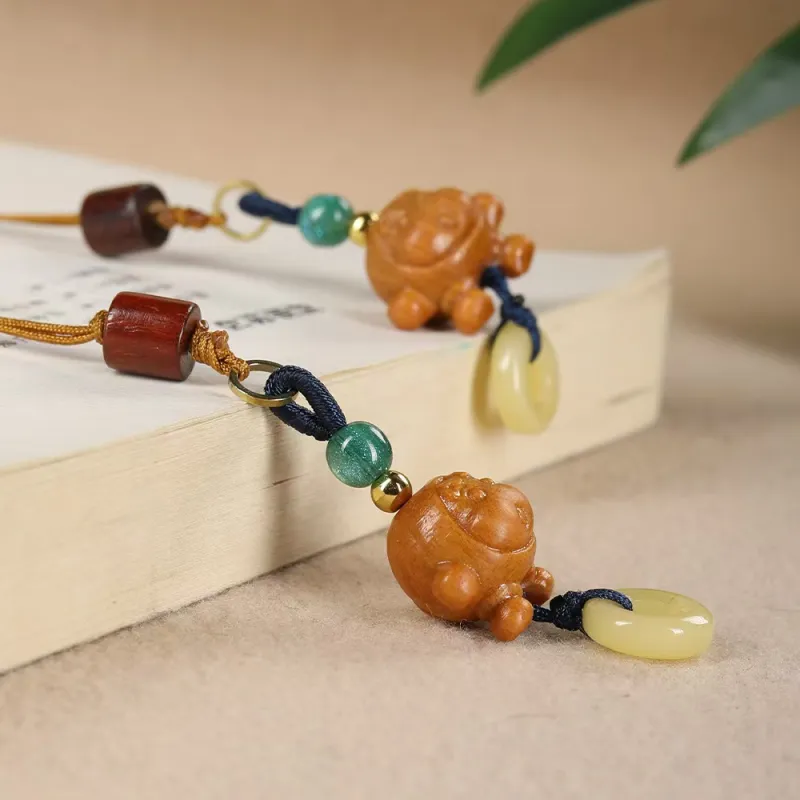 Is Here Sandalwood Pendants Unisex-4