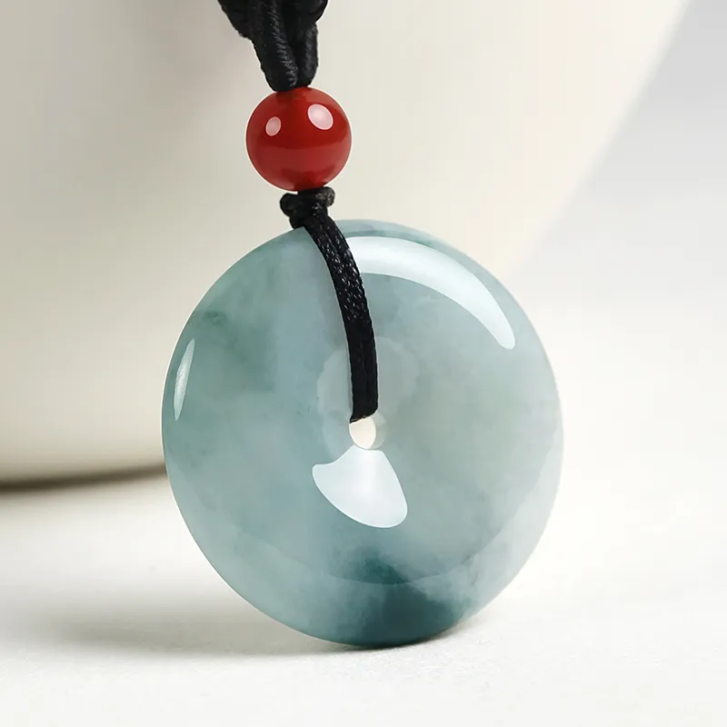 Purple Muli Glutinous Jade Jadeite Necklaces Unisex-4