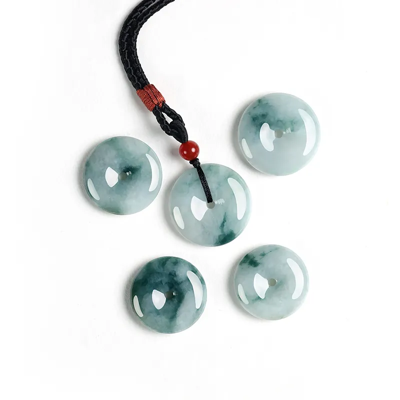 Purple Muli Glutinous Jade Jadeite Necklaces Unisex-6