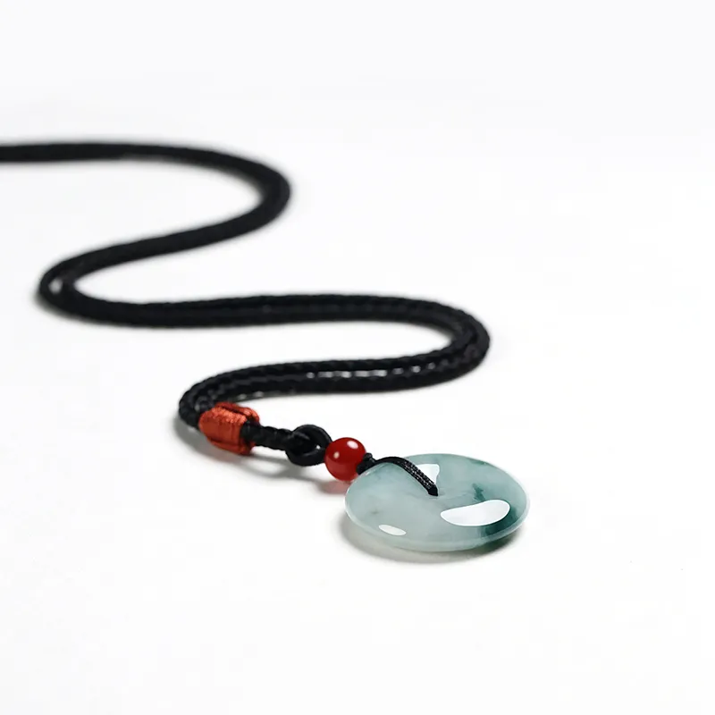 Purple Muli Glutinous Jade Jadeite Necklaces Unisex-5