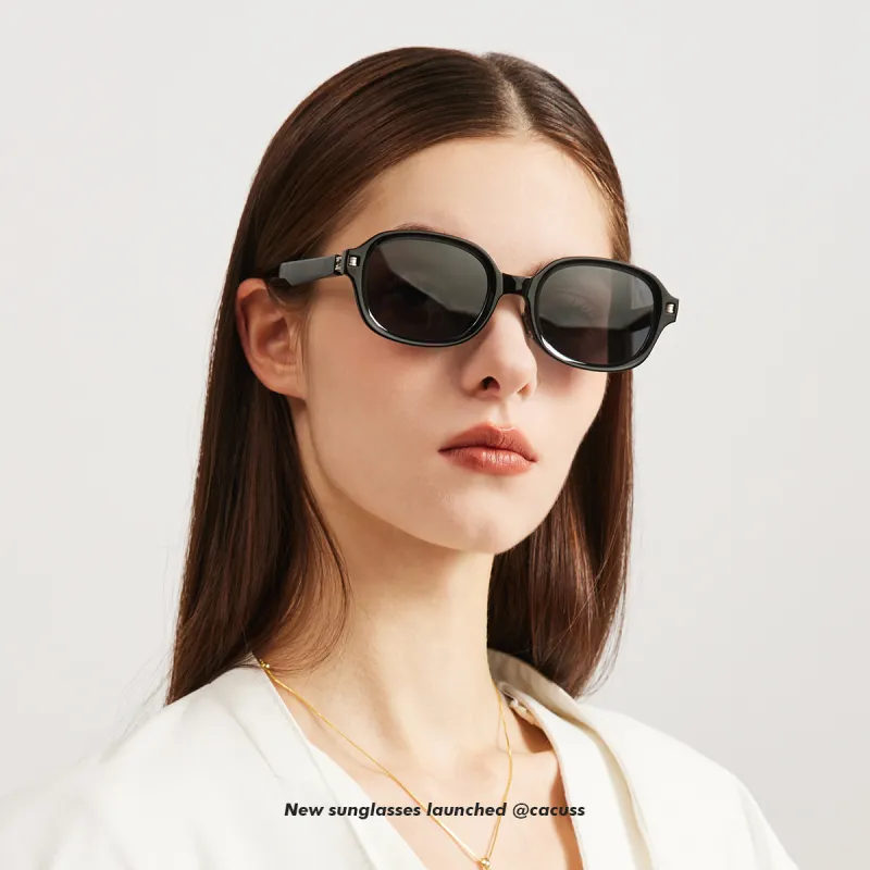 CACUSS Junior TR/Memory Plastic Oval Sunglasses Unisex-9