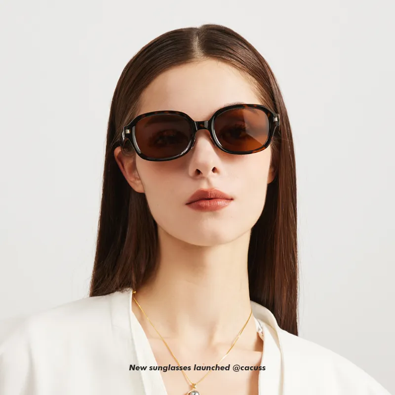 CACUSS Junior TR/Memory Plastic Oval Sunglasses Unisex-1