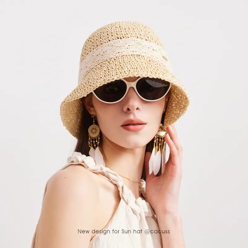 CACUSS Junior Cellulose Material Bucket Hats Women's-1