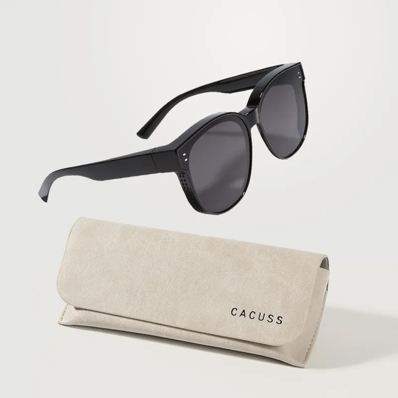 CACUSS Junior TR/Memory Plastic Square Sunglasses Unisex-15