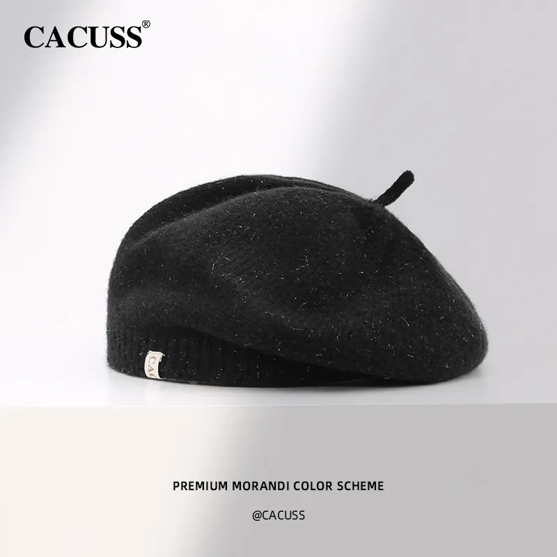 CACUSS Junior Polyester, Polyamide, Acrylic Berets Women's-5