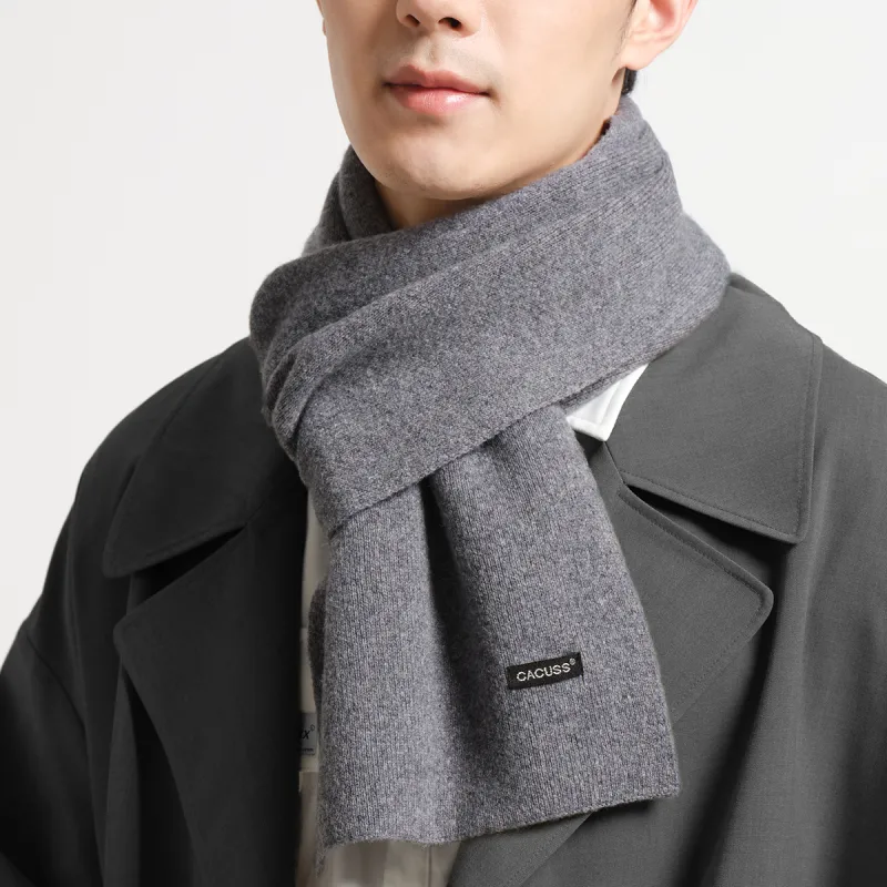 CACUSS Junior Wool Knit Scarves Men's-5