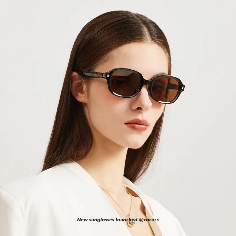 CACUSS Junior TR/Memory Plastic Oval Sunglasses Unisex-2