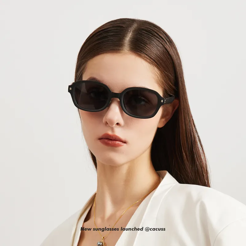 CACUSS Junior TR/Memory Plastic Oval Sunglasses Unisex-14