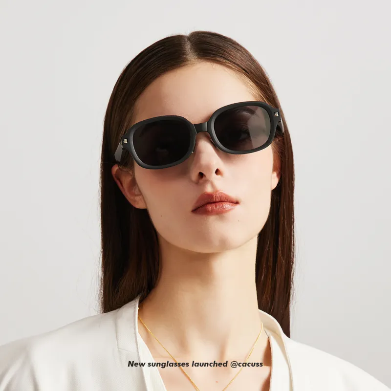 CACUSS Junior TR/Memory Plastic Oval Sunglasses Unisex-13