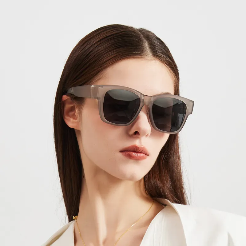 CACUSS Junior TR/Memory Plastic Square Sunglasses Unisex-13