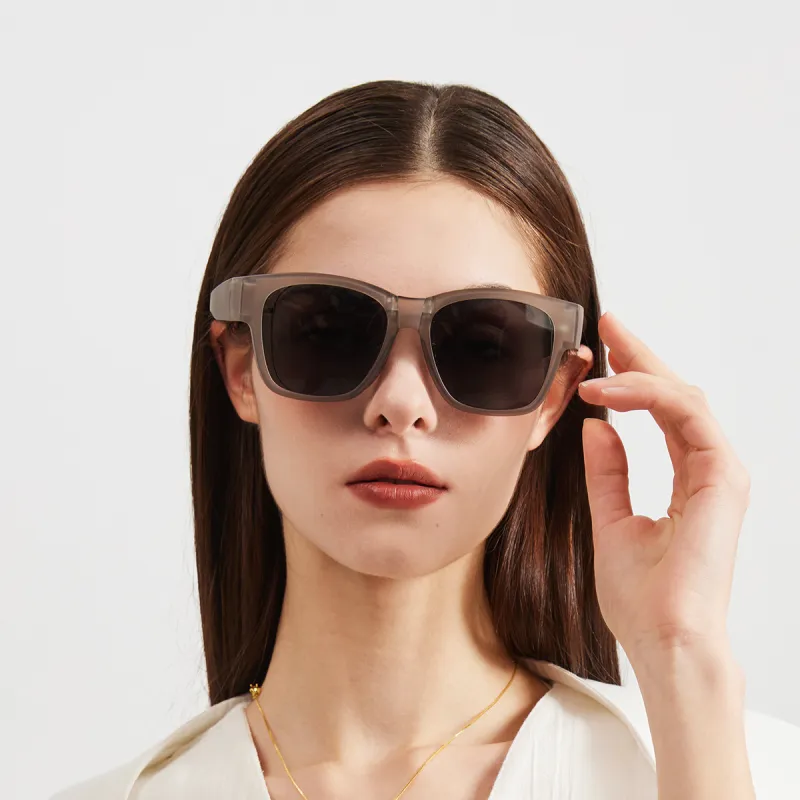 CACUSS Junior TR/Memory Plastic Square Sunglasses Unisex-15